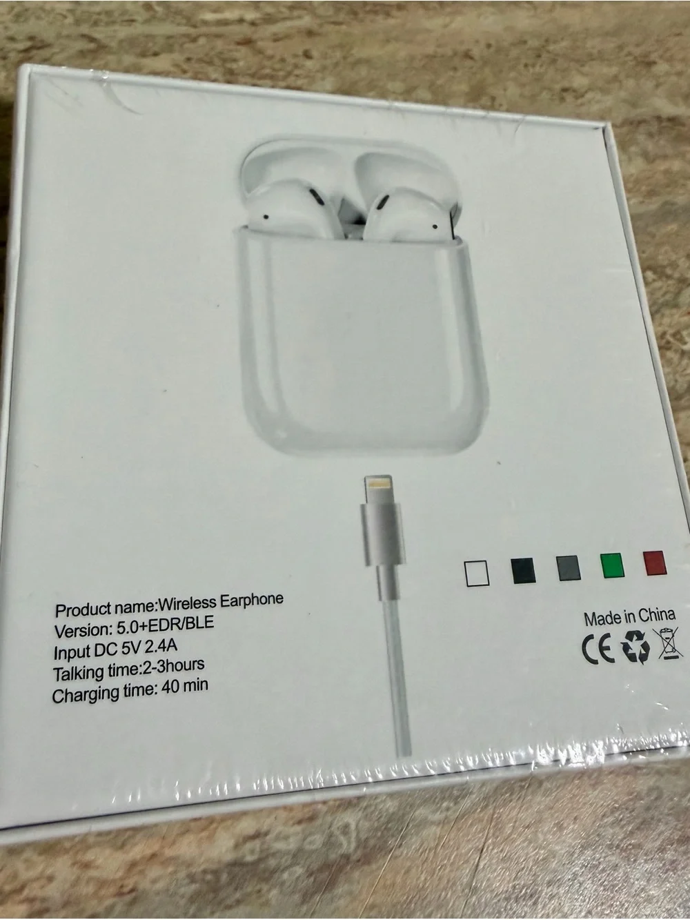 i12 TWS Wireless Earbuds - White